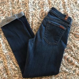 7 for all mankind skinny crop